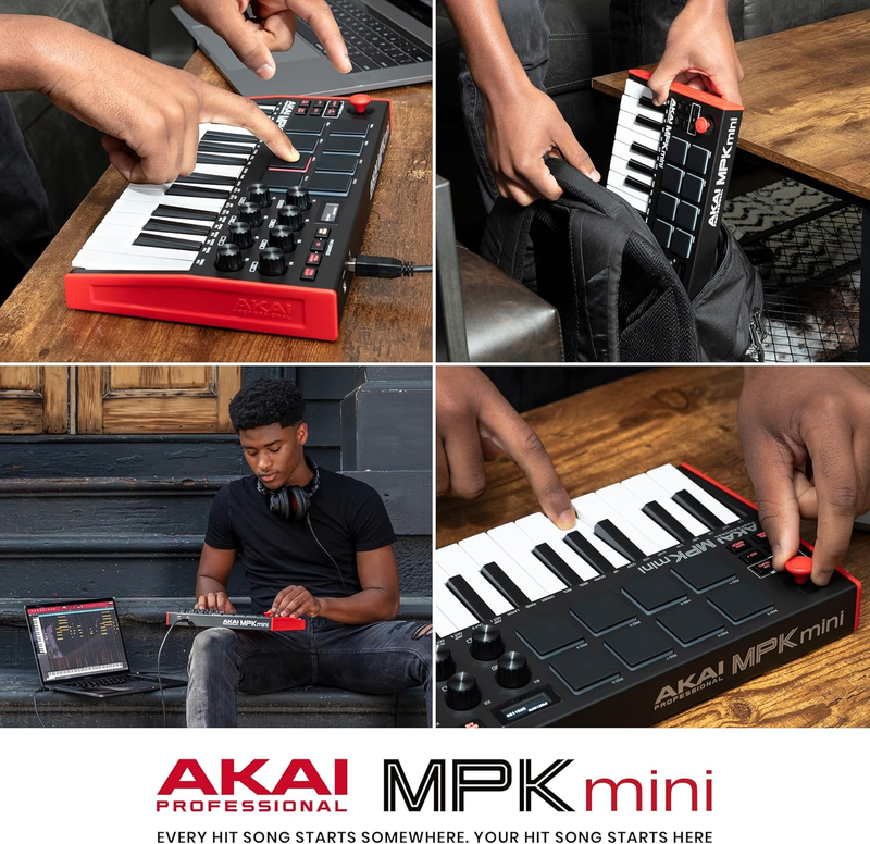 MPK Mini MK3 25 Key USB MIDI Keyboard Controller w/ 8 Drum Pads 8 Knobs6