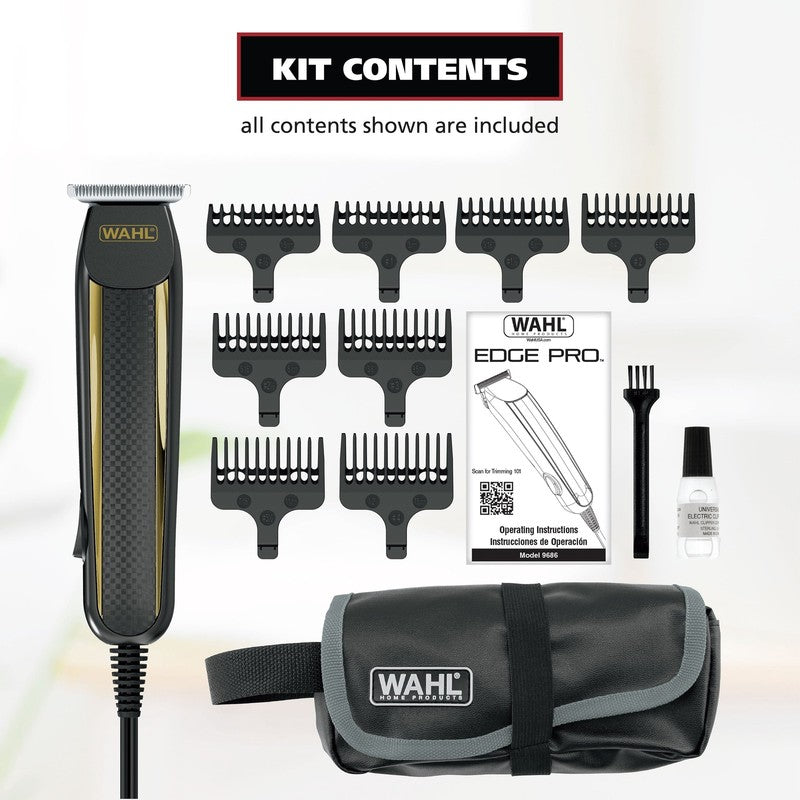 Edge Pro Corded Trimmer T-Blade Ultra Close Hair Cutting Kit 9686-3007