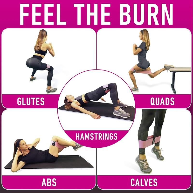 Resistance Bands for Working Out with Workout Bands Guide. 4 Booty Bands for Wom5