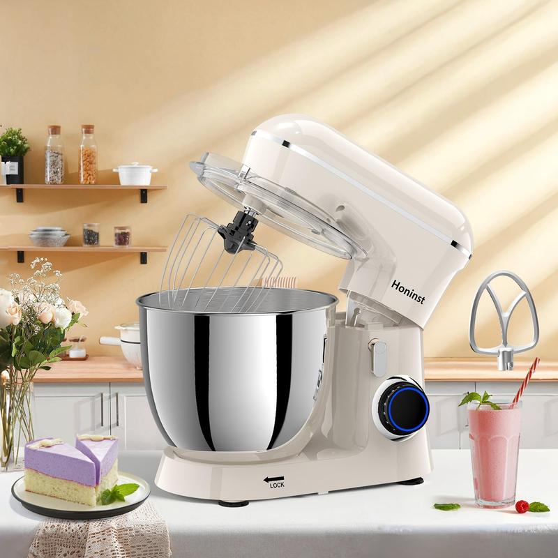 6.5QT Stand Mixer 10 Speed Tilt Head Kitchen Mixer with Bowl Blue5