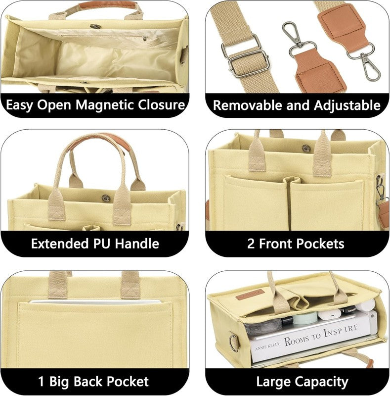 Canvas Tote Bag for Women,Women'S Bags Crossbody Bags Work Laptop Tote Bag Large4