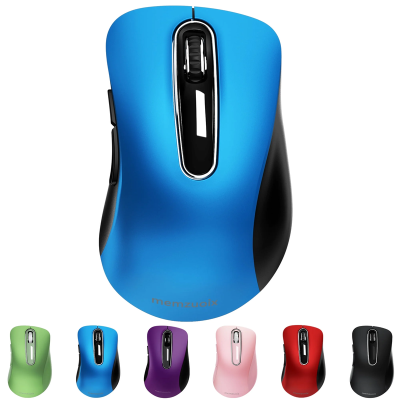 2.4GHz Wireless Mouse 1200 DPI 5 Button USB Receiver for PC Laptop Blue10