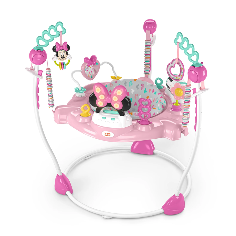 Disney Baby Minnie Mouse Forever Besties Infant Activity Center Jumper, Pink, Un0