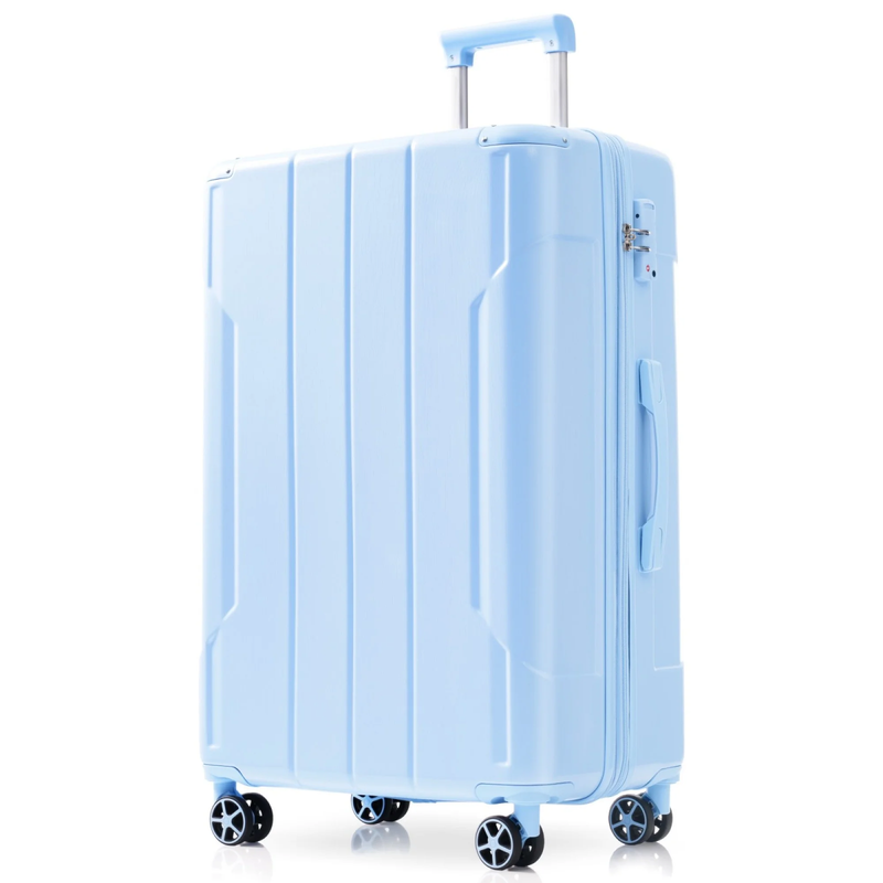 Carry on Luggage 24 Inch, ABS+PC Lightweight 65L Capacity Hardshell Suitcase wit9