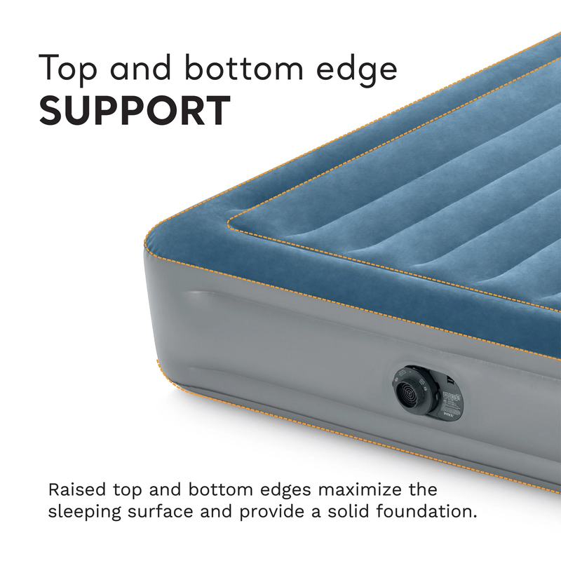 15" Queen Dura Beam Deluxe Airbed Mattress w/ Built In Pump Essential Rest4