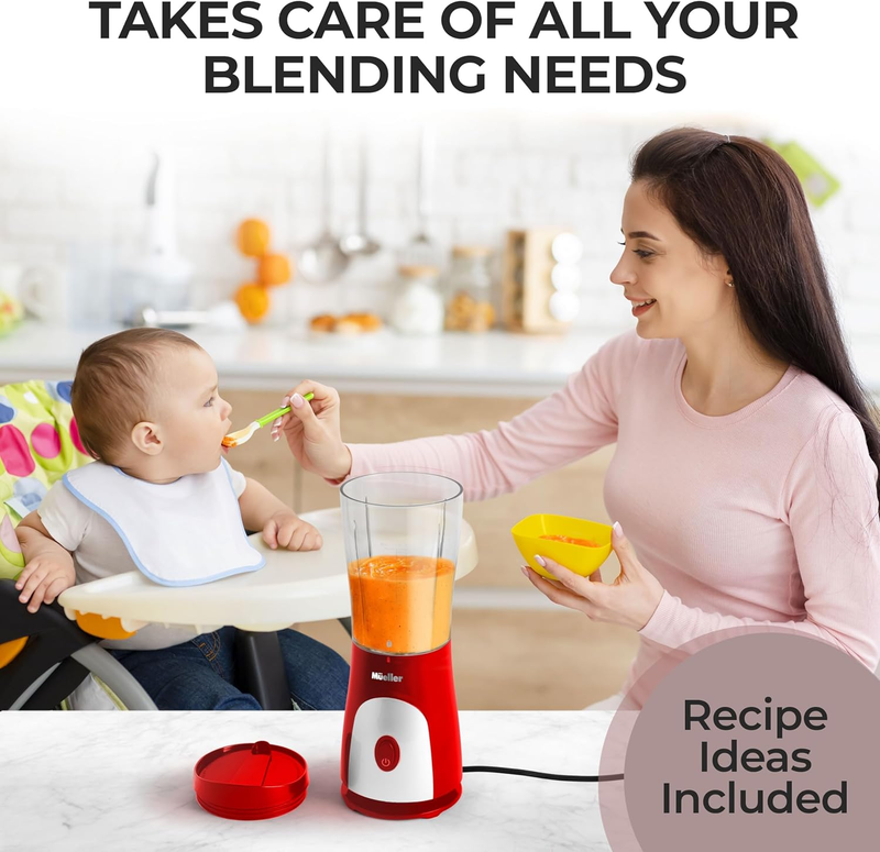 Smoothie Blender 15Oz Travel Cup Red, Personal Blender for Shakes & Baby Food5