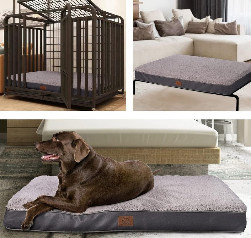 Orthopedic Dog Bed for Large Dogs   Waterproof Bed with Washable Cover, Grey5