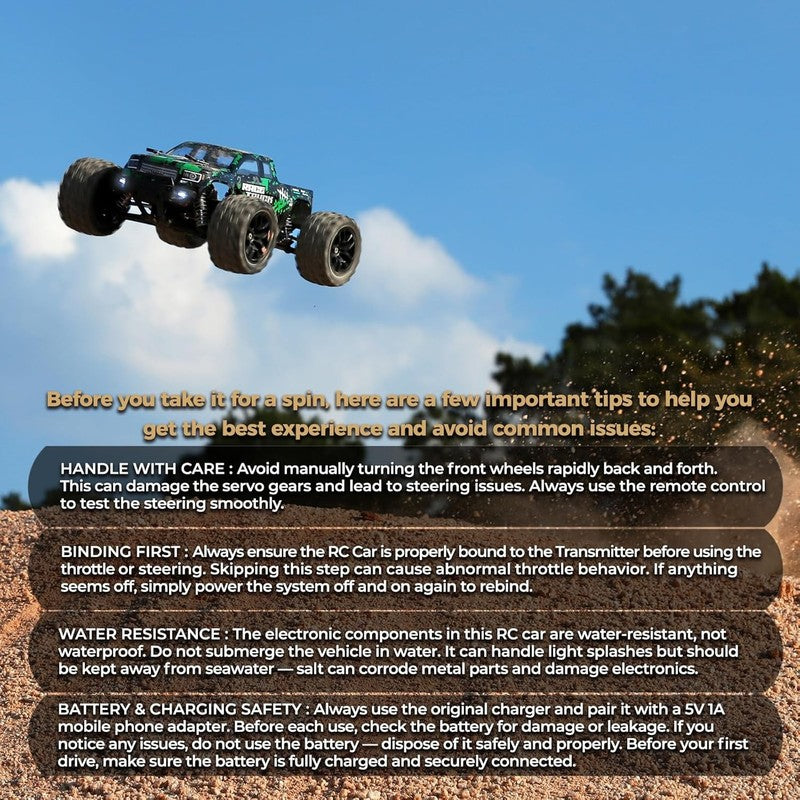 1:18 Scale All Terrain RC Car 18859, 36 KPH High Speed 4WD Electric Vehicle with3