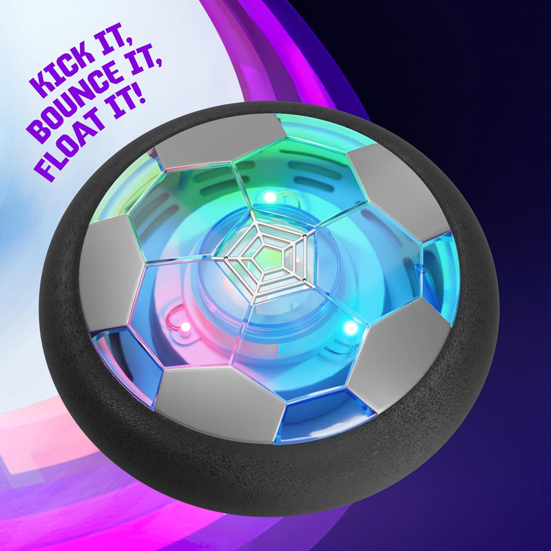 Hover Soccer Light Up Ball, Indoor Toy Games Gifts for Birthday, Kids, Boys for 8