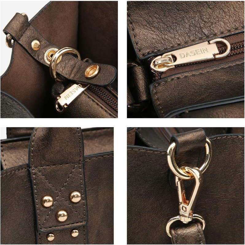 3Pc Women’s Handbag Set Tote Satchel Shoulder Top Handle Purse Wallet4