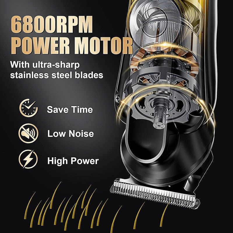 Beard Trimmer for Men, IPX6 Waterproof Electric Shaver Razor&Cordless Hair Clipp2