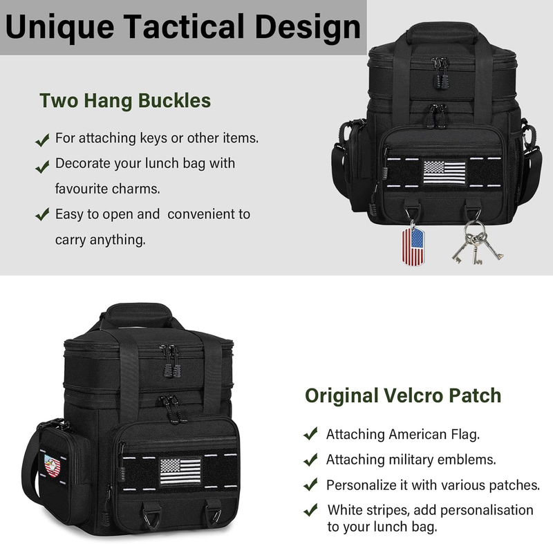 xpandable Tactical Insulated Lunch Box 16L Blue Leakproof Cooler Bag Heavy Duty2