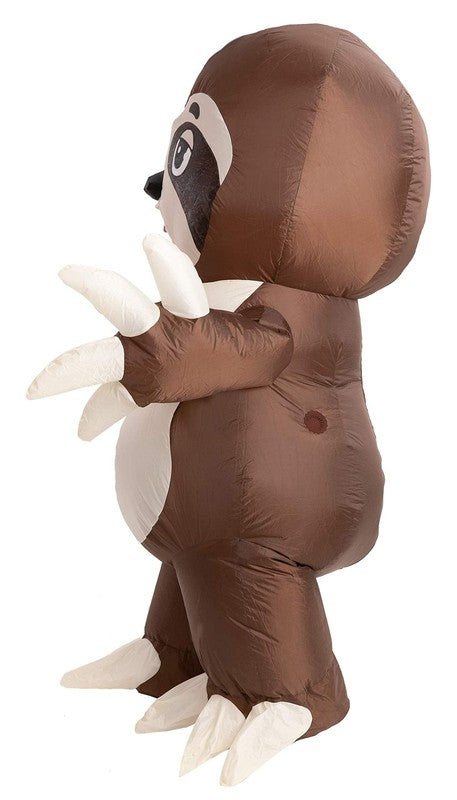 Brown Sloth Inflatable Costume for Adults Air Blow Up Unisex Halloween Cosplay4