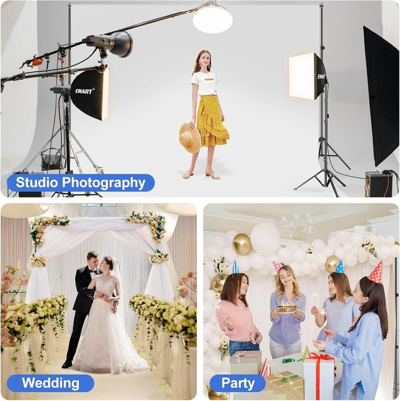 Backdrop Stand 10X7Ft(Wxh) Photo Studio Adjustable Background Stand Support Kit 0