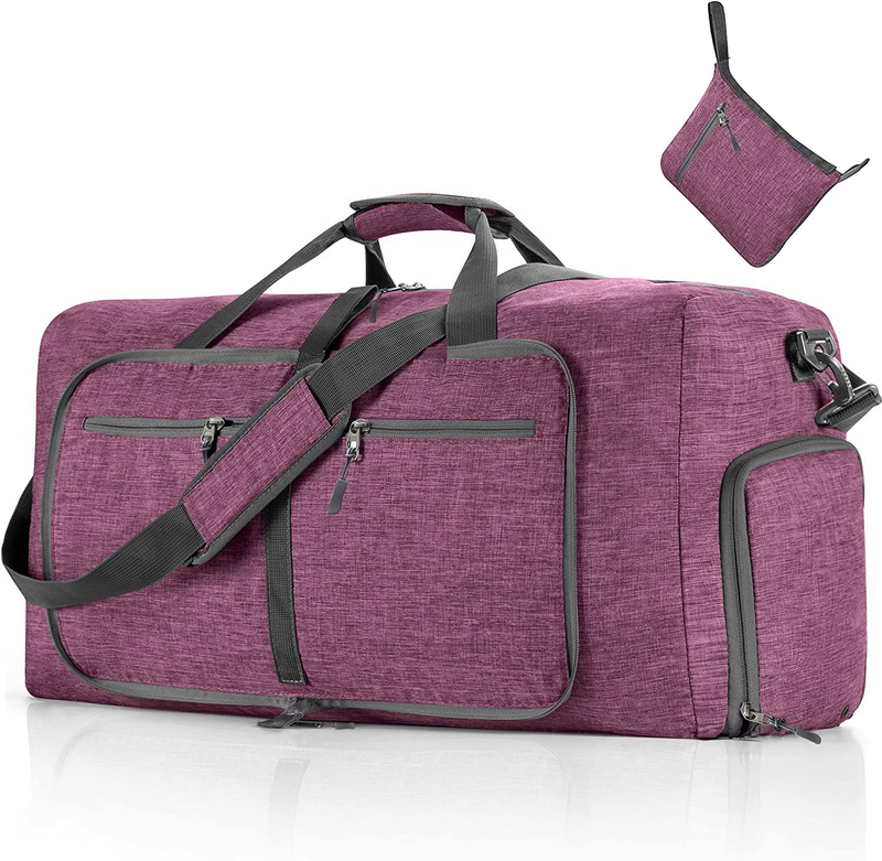 65L 85L 115L Foldable Travel Duffle Bag Water Resistant Weekender Overnight0