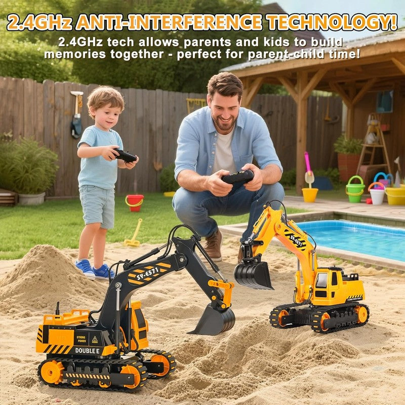 Remote Control Excavator Construction Toy Realistic Sandbox Digger for Kids4