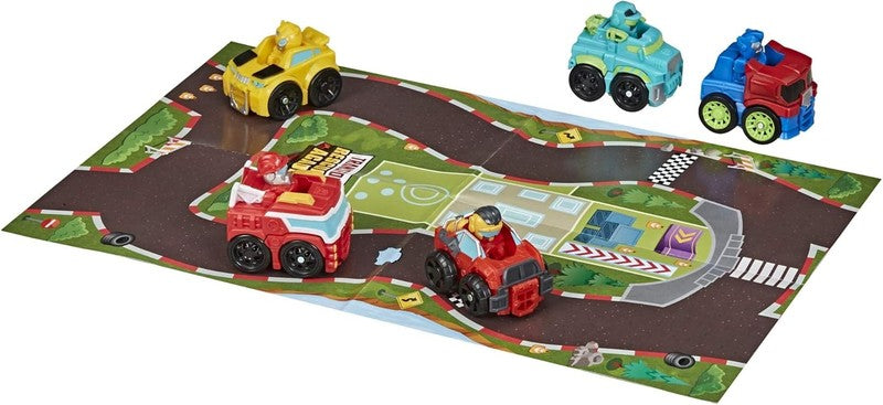 Rescue Bots Mini Bot Racers 5 Pack – Converting Robot Toy Cars, 2" Collectibles2