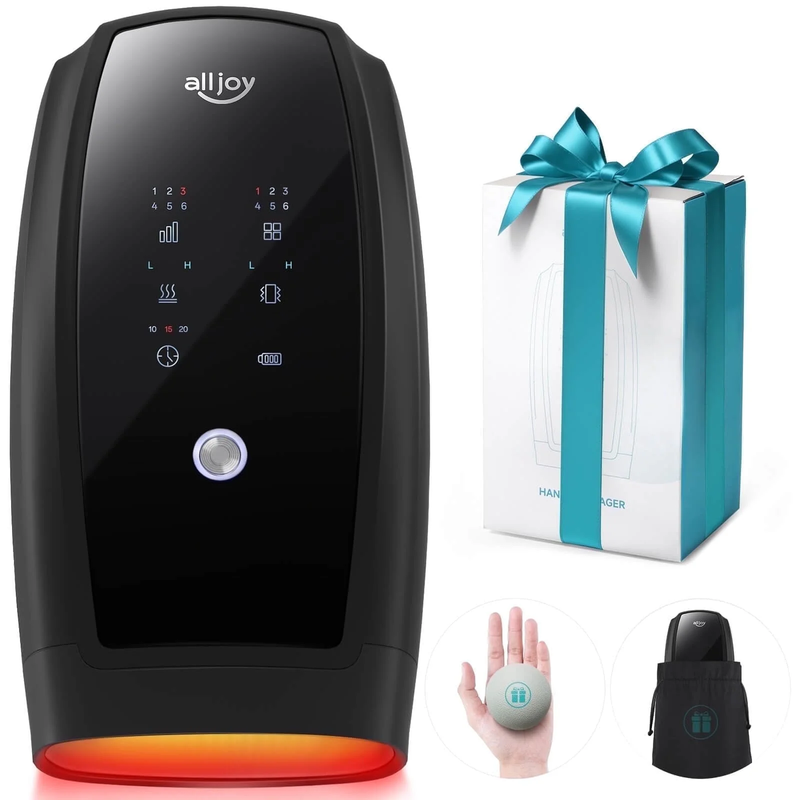 Hand Massager with Heat and Compressionfor Carpal Tunnel and Finger Numbness, 6 0