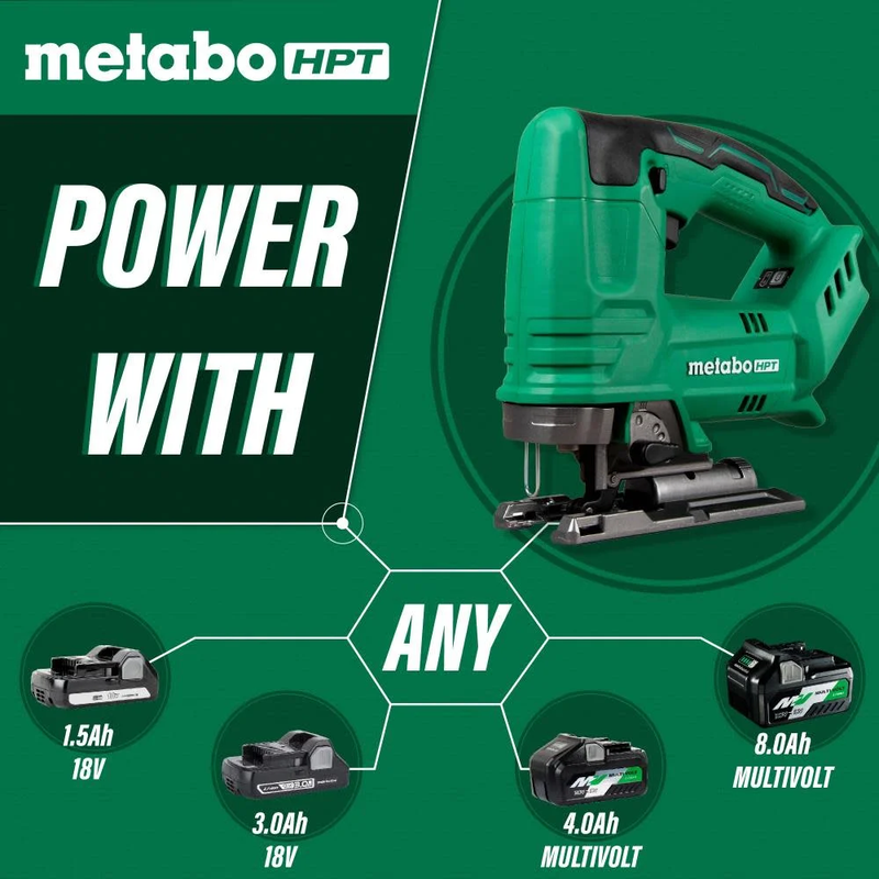 18V Multivolt Jig Saw | 2500 SPM | Variable Speed Trigger | Tool Only | CJ18DAQ45