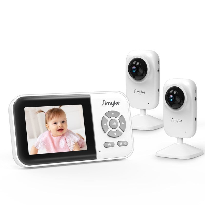 Dual Camera Video Baby Monitor, 2.8" LCD, Wireless, Night Vision, 2-Way Audio, A5