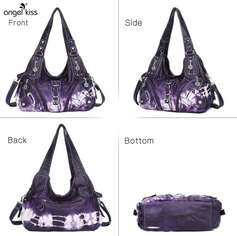 Angelkiss Women’s Large Hobo Satchel Shoulder Handbag Purse3