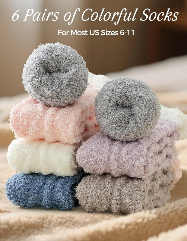 Warm & Cozy Gifts for Women, Stocking Stuufers, Fluffy Fuzzy Plush Sleeping Slip4