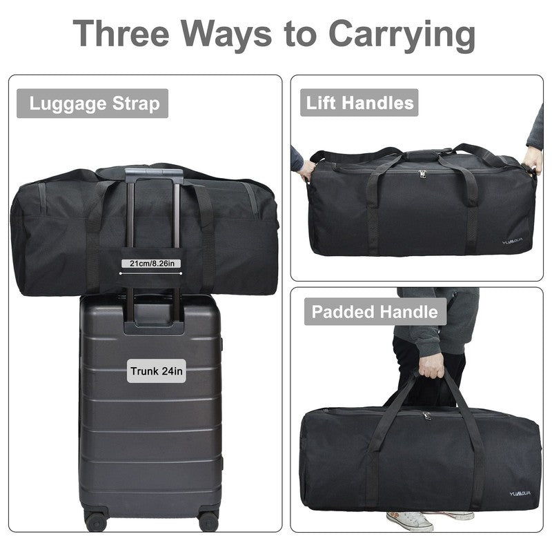 100L Travel Duffle Bag, Large Camping Gear Storage Weekender Bag Overnight, Gym 2