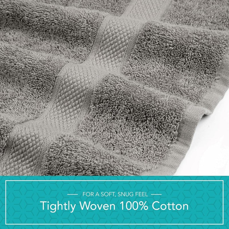 Pleasant Home Bath Towels Set of 6 (24” X 50”) 100% Cotton, 515 GSM | Lightweigh5