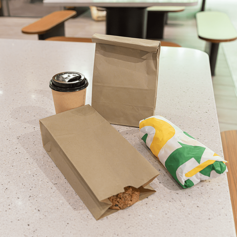 Brown Paper Bags, 8 Lb, 1,000 Ct – Kraft Grocery, Lunch, and Takeout Bags, Bulk 3