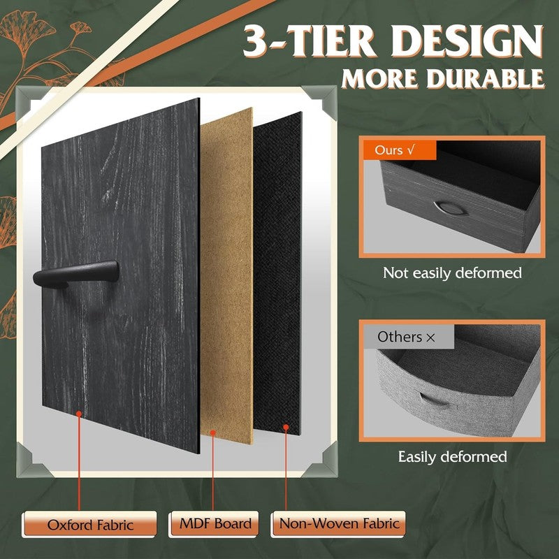 9 Drawer Dresser, Fabric Storage Tower for Bedroom, Entryway, Closet, Tall Chest4