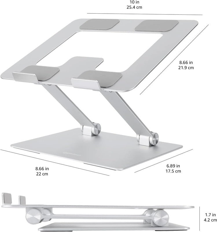 Ergonomic Laptop Stand Adjustable Riser Desk Holder Fits Laptops up to 17.3"6
