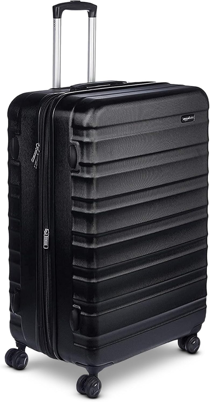 30in Large Checked Hardside Luggage Expandable Spinner Black7