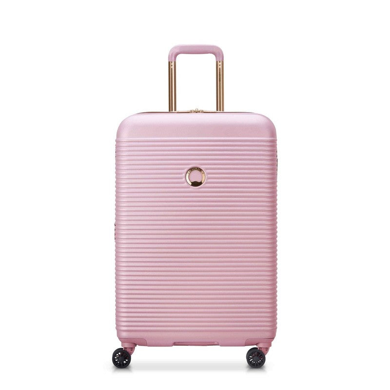 Freestyle 24" Medium Checked Expandable Spinner Luggage, Peony1