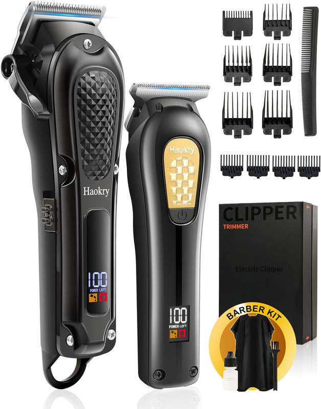 Professional Hair Clippers & Trimmer for Men | Cordless Barber Grooming Kit8
