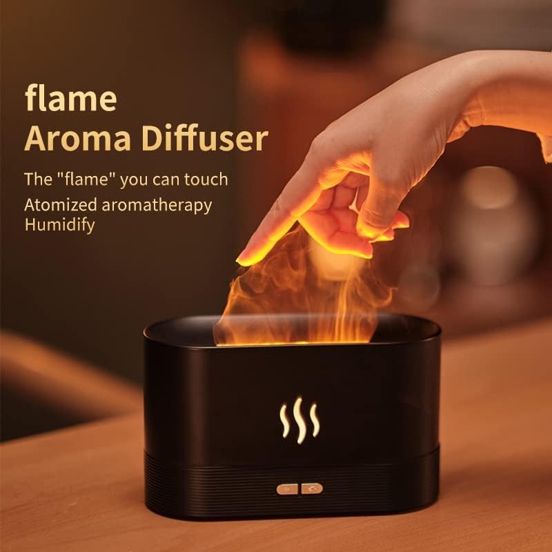 Colorful Flame Air Aroma Diffuser Humidifier, Upgraded 7 Flame Colors Noiseless 3