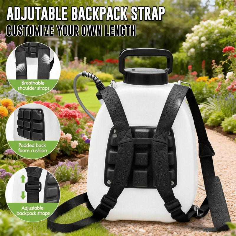 3.2 Gallon Battery Backpack Sprayer Electric Garden Sprayer Telescopic Wand4