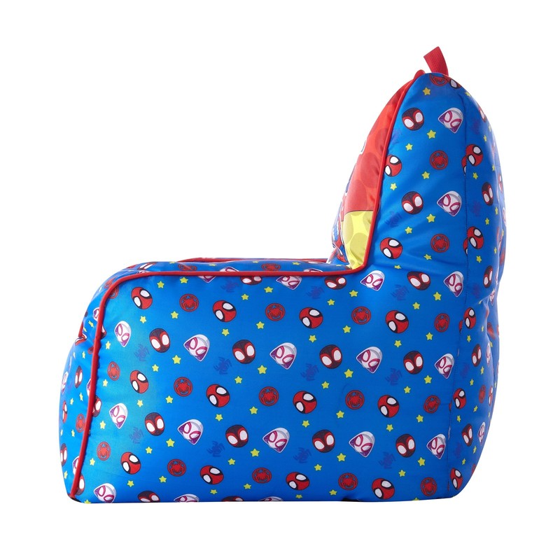 Spidey and Friends Blue Square Bean Bag Chair, Polyester3
