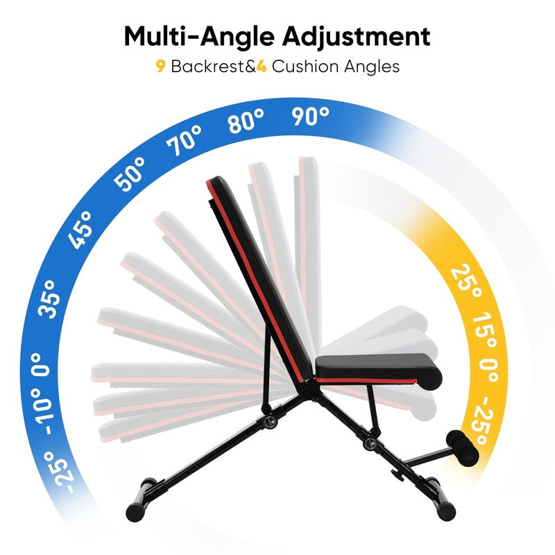 Adjustable Weight Bench 795LB Foldable Home Gym Strength Training2