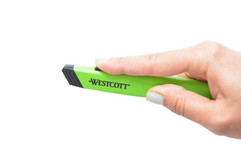 Full Size Auto Retractable Ceramic Utility Box Cutter, Plastic, Green, 1 Count4