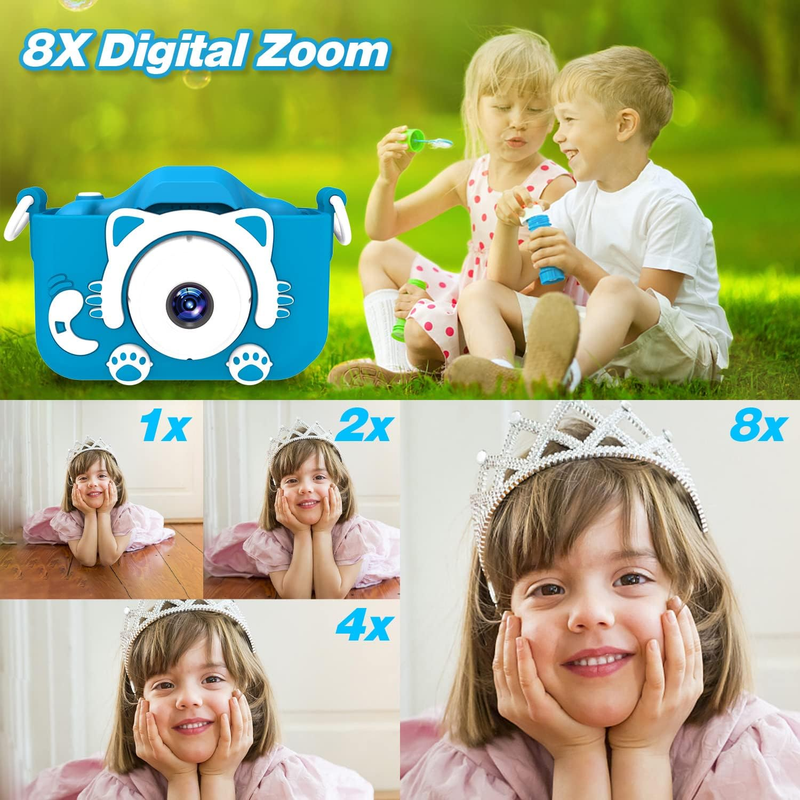 Kids Digital Camera Toy 32GB SD Card Video Camcorder Cartoon Case6