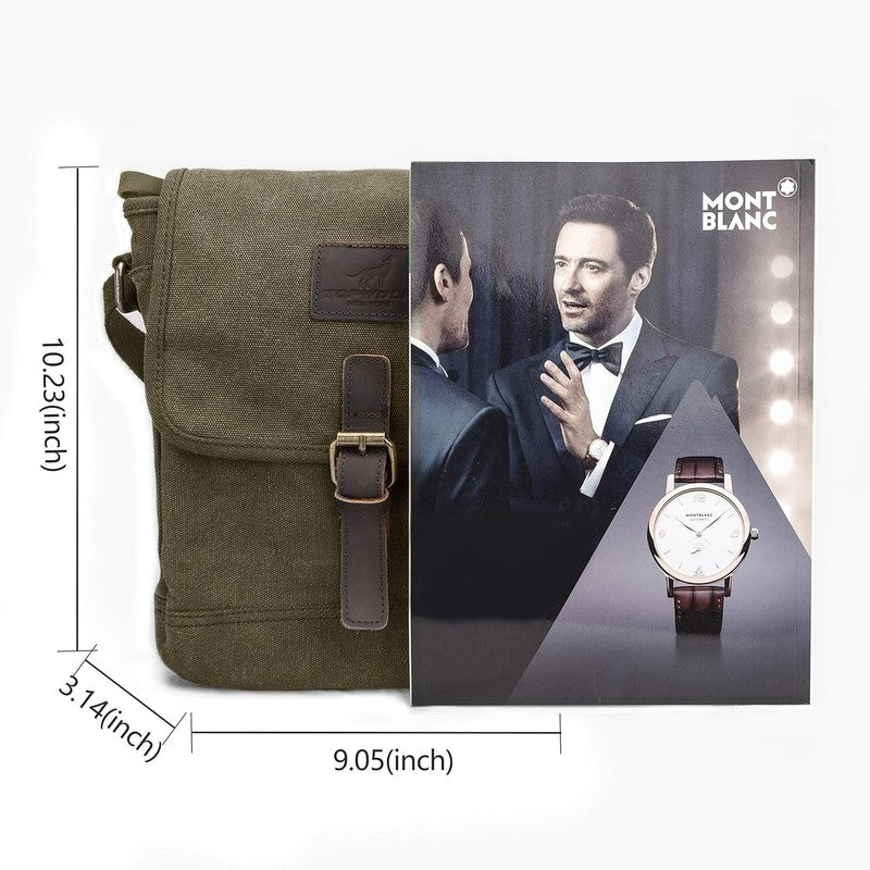 Canvas Messenger Bag Small Crossbody Travel Work Anti Theft Shoulder Phone Bag6