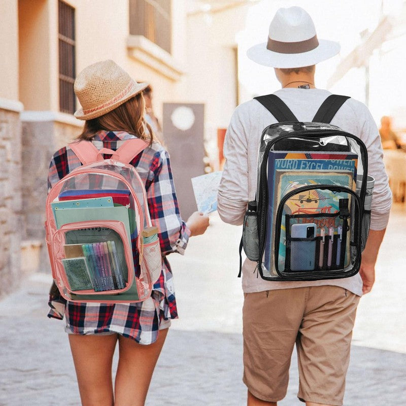 Heavy Duty Clear Backpacks Large Capacity PVC Transparent Waterproof Backpacks f2