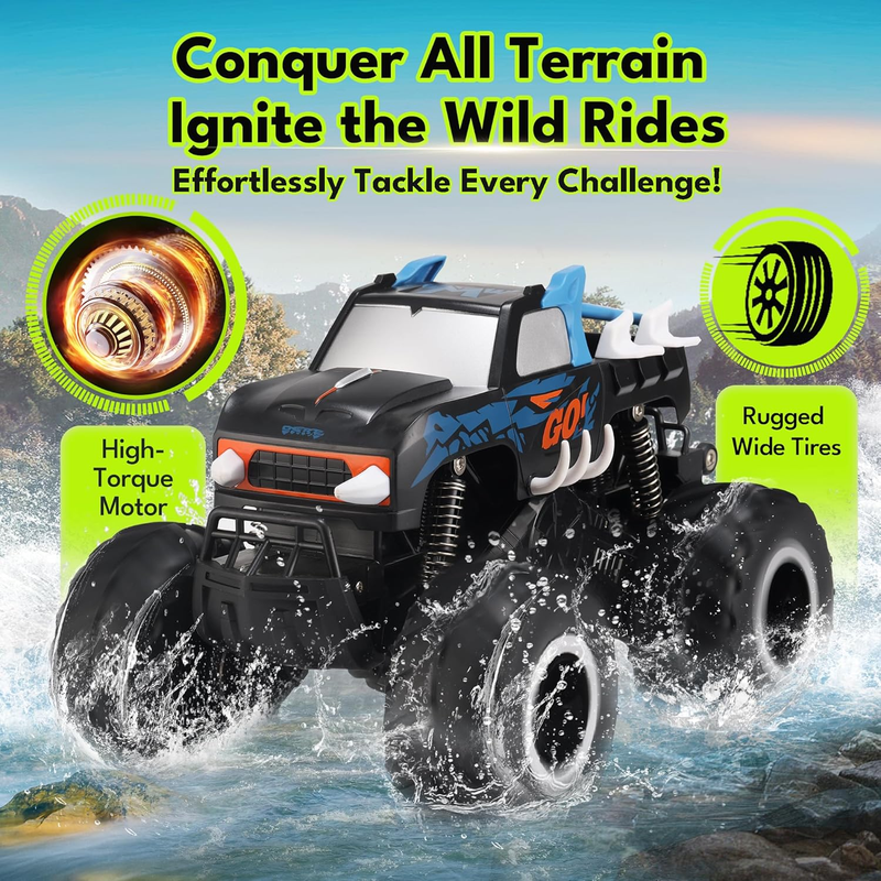 1:16 Waterproof Monster Truck Toys RC Cars Amphibious Remote Control Car Trucks2