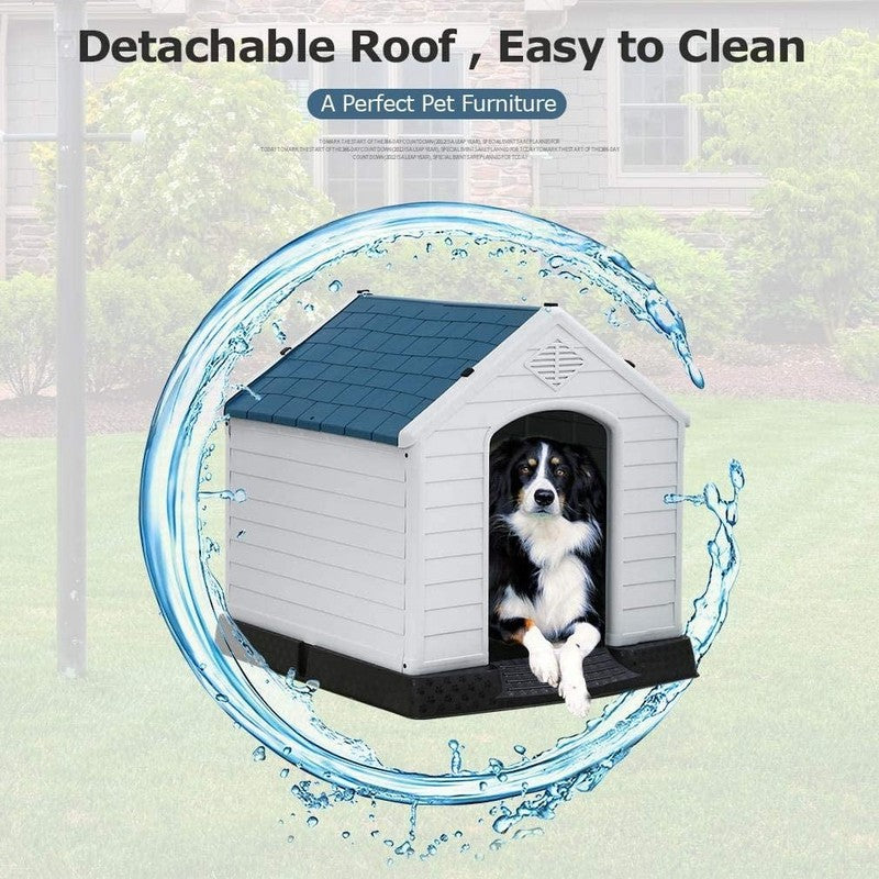 Dog House Pet Kennel with Air Vents, Indoor & Outdoor5