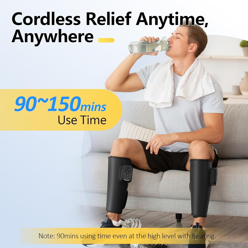 Cordless Calf Massager Compression Leg Circulation Pain Relief Portable FSA Elig6