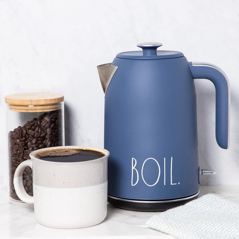 Electric Kettle 1.7L 1500W Stainless Steel Auto Shut Off Boil Dry Navy5