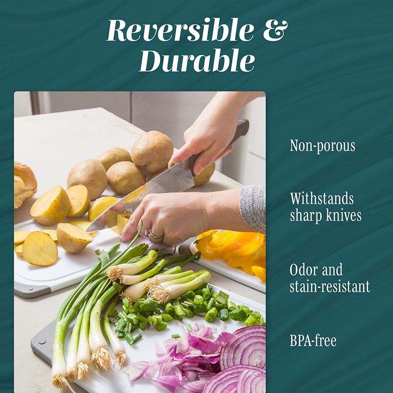Cutting Boards for Kitchen - Bpa-Free Chopping Board - Different Sizes & Non Sli3