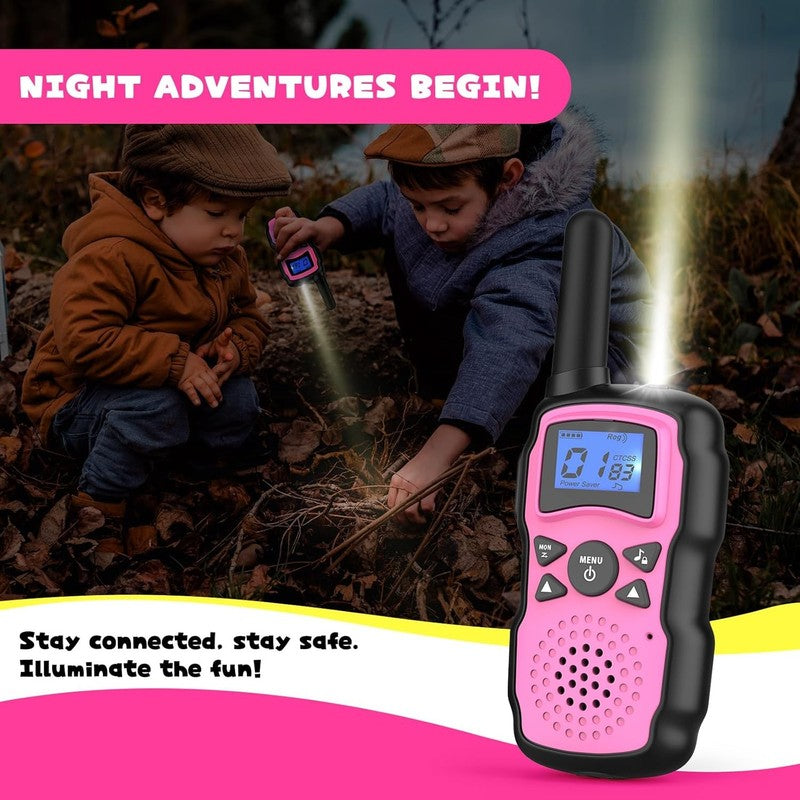 Wishouse Kids & Adult Walkie Talkies 3 Pack Rechargeable Toy Radios USB Charger5