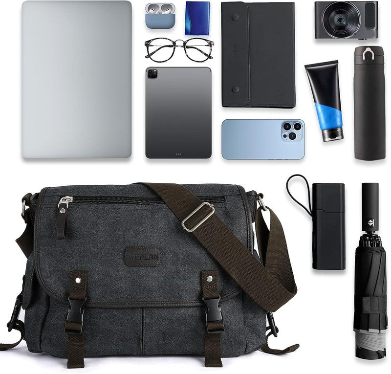Messenger Bag Men,Waterproof Crossbody Bag,Satchel Shoulder Bag | Waterproof4