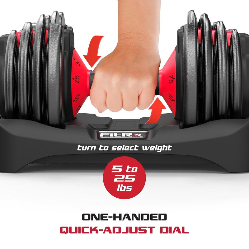 Adjustable Dumbbells, 25Lb Smartbell Dumbbell Set with 9 In 1 Quick Select Weigh2
